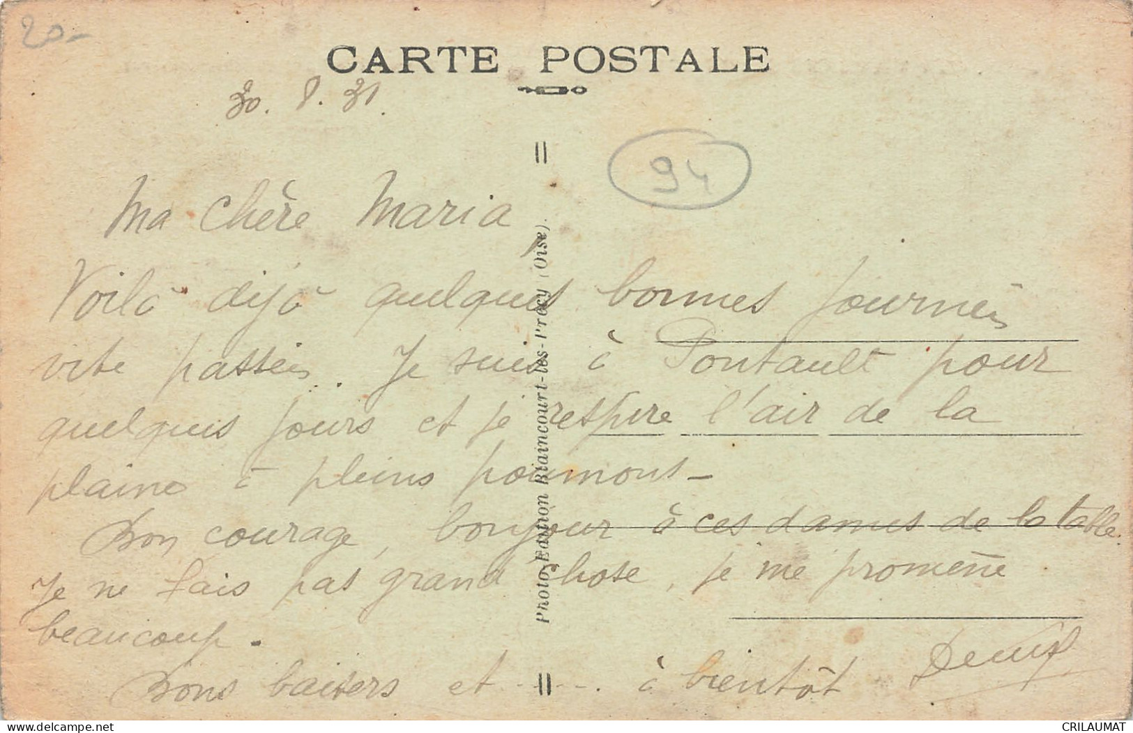 94-LA VARENNE SAINT HILAIRE-N°T5272-D/0365 - Altri & Non Classificati