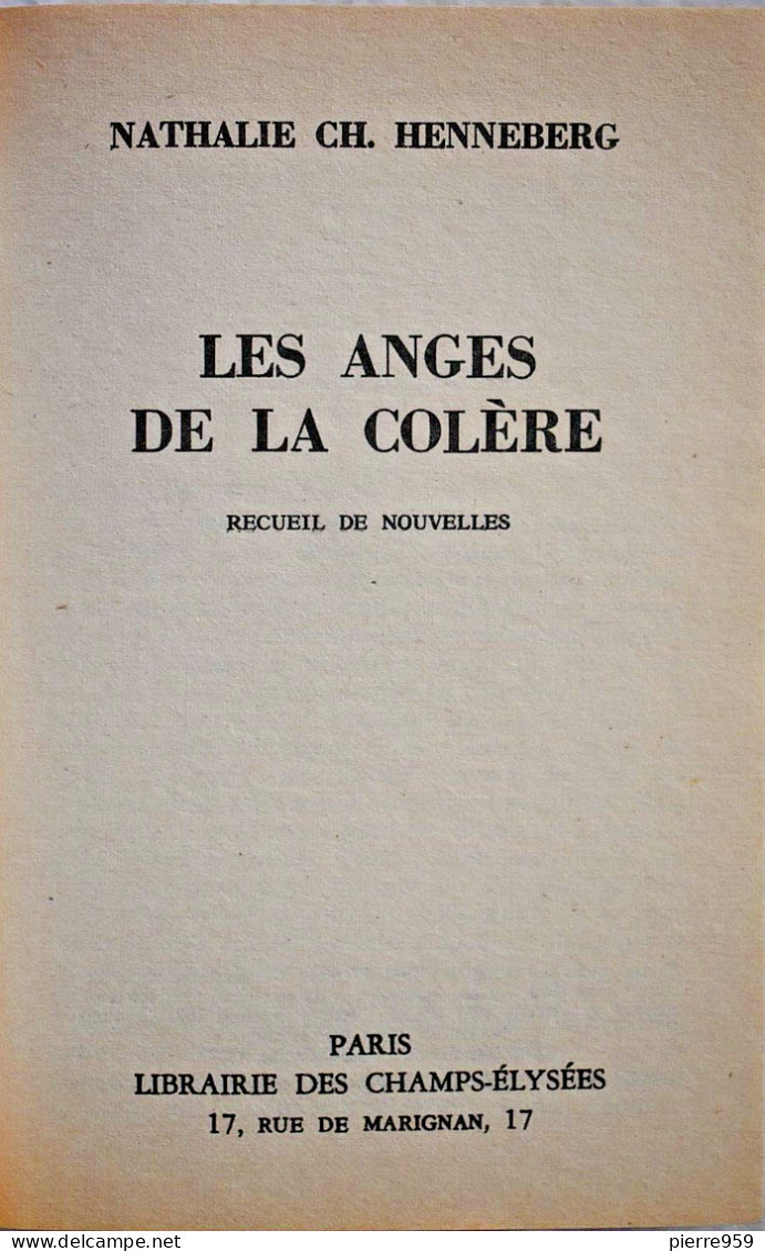 Les Anges De La Colère - Nathalie Ch. Henneberg - Le Masque SF