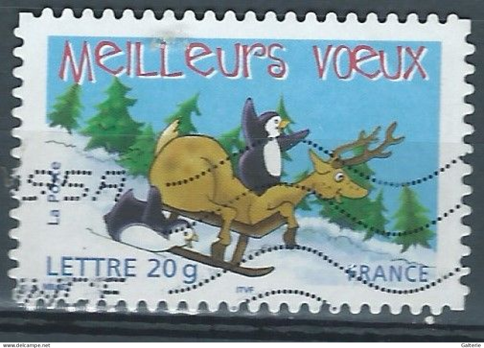 FRANCE - Obl - 2005 - YT N° 3855- Timbres De Fin D'année-meilleurs Voeux - Used Stamps