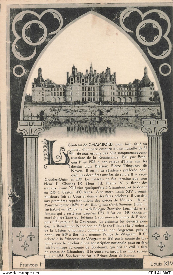 41-CHAMBORD-N°T5272-G/0303 - Chambord