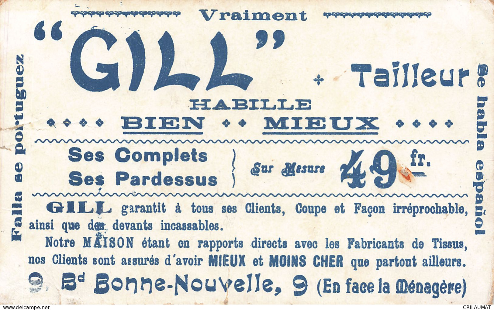 75-PARIS GILL-N°T5273-C/0171 - Andere & Zonder Classificatie