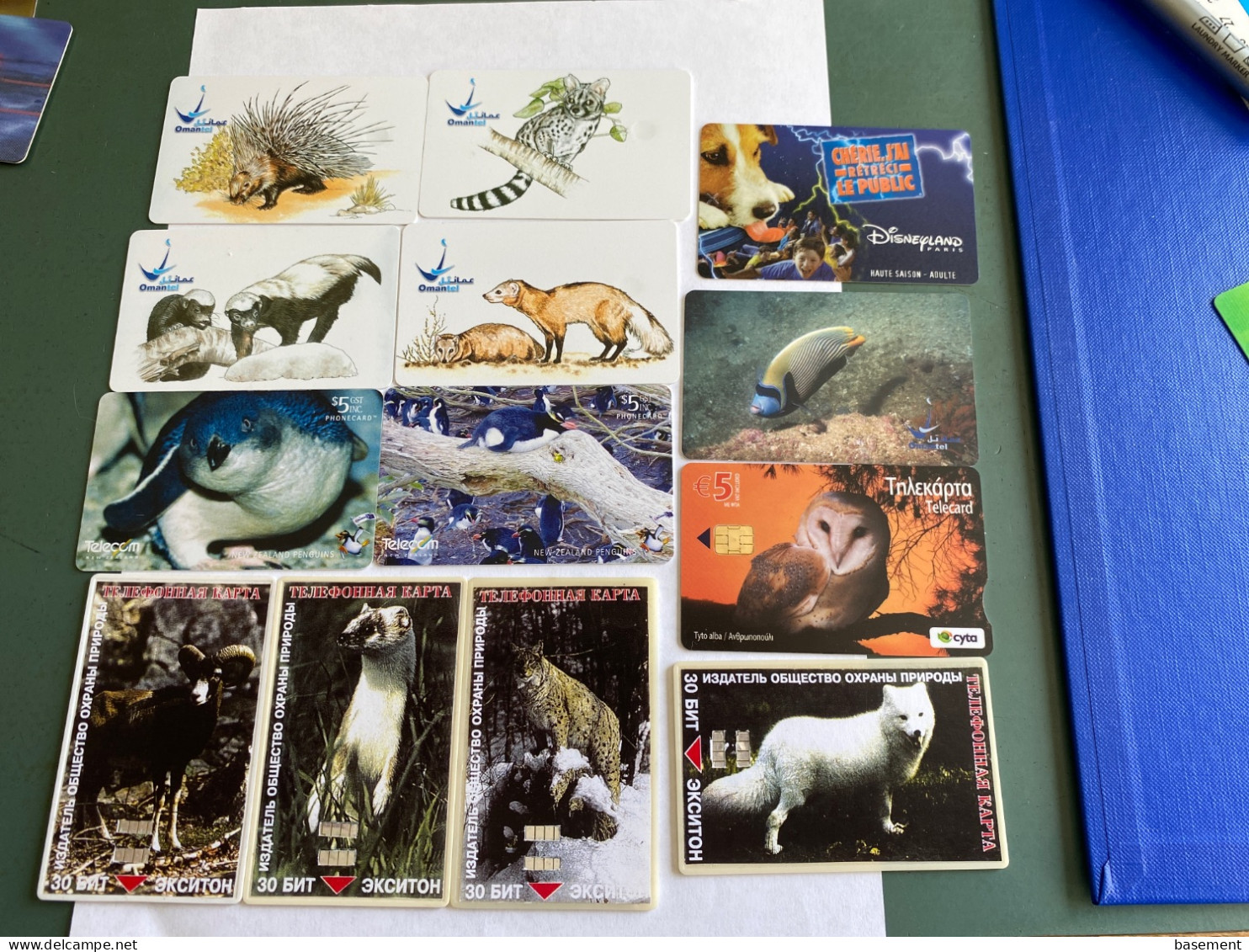 - 3 - Animal 13 Different Phonecards - Other & Unclassified