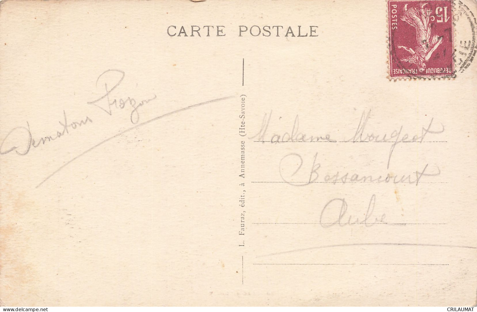 74-LAC D ANNECY-N°T5273-D/0207 - Other & Unclassified