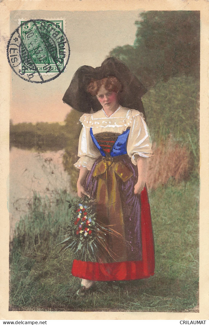 67-ALSACE FOLKLORE COSTUME-N°T5273-G/0339 - Andere & Zonder Classificatie