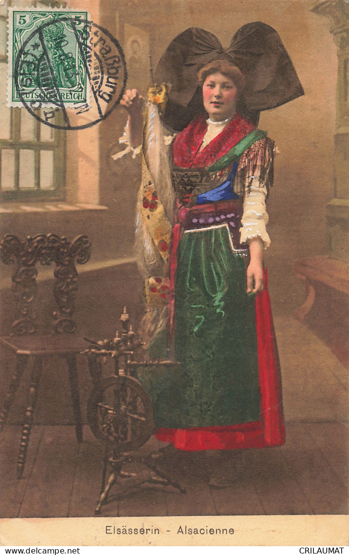 67-ALSACE FOLKLORE COSTUME-N°T5273-G/0335 - Autres & Non Classés