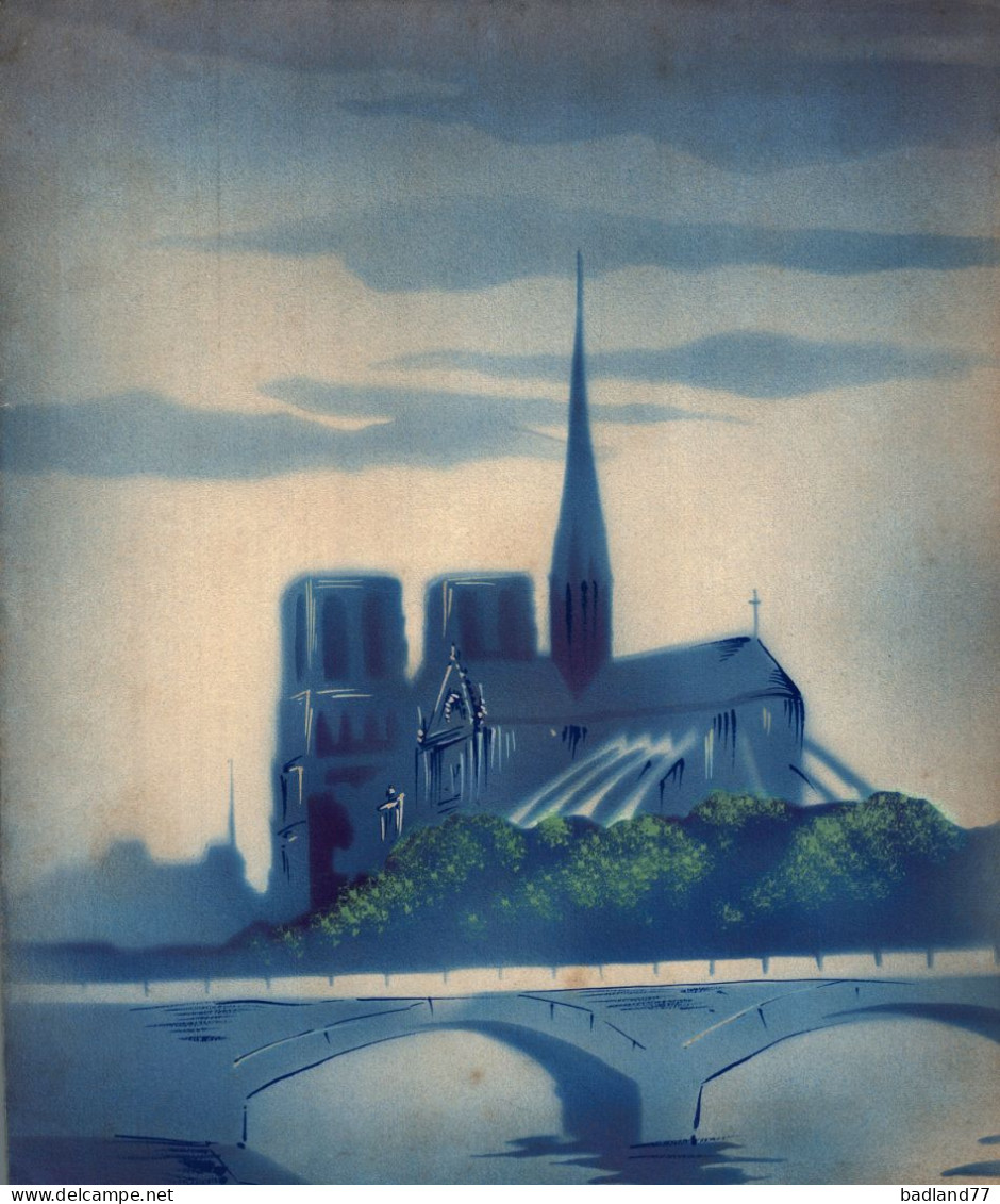 Grande Image Chromo Début XXe S. - Notre-Dame De PARIS - Sonstige & Ohne Zuordnung