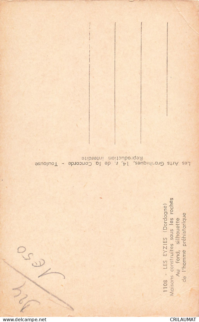 24-LES EYZIES-N°T5274-B/0031 - Other & Unclassified