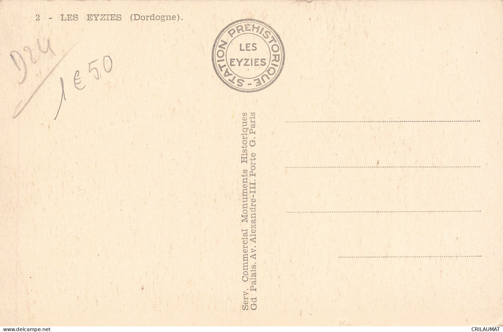 24-LES EYZIES-N°T5274-B/0021 - Other & Unclassified