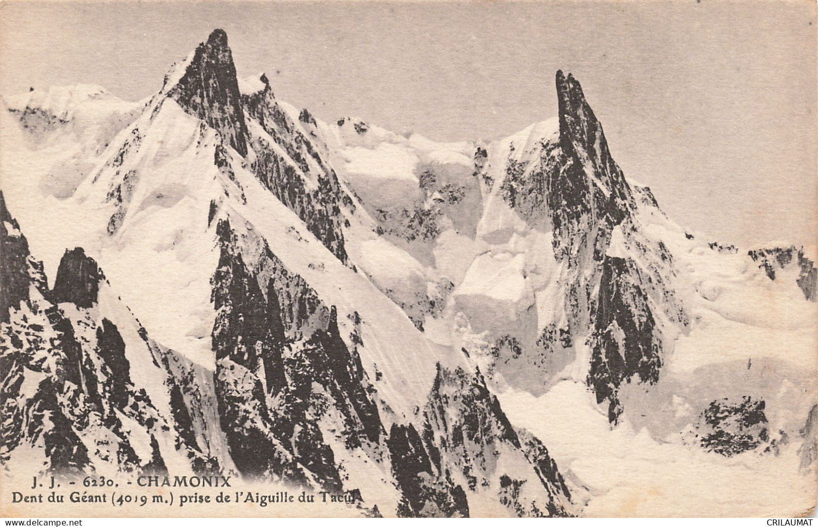 74-CHAMONIX DENT DU GEANT-N°T5274-A/0179 - Chamonix-Mont-Blanc