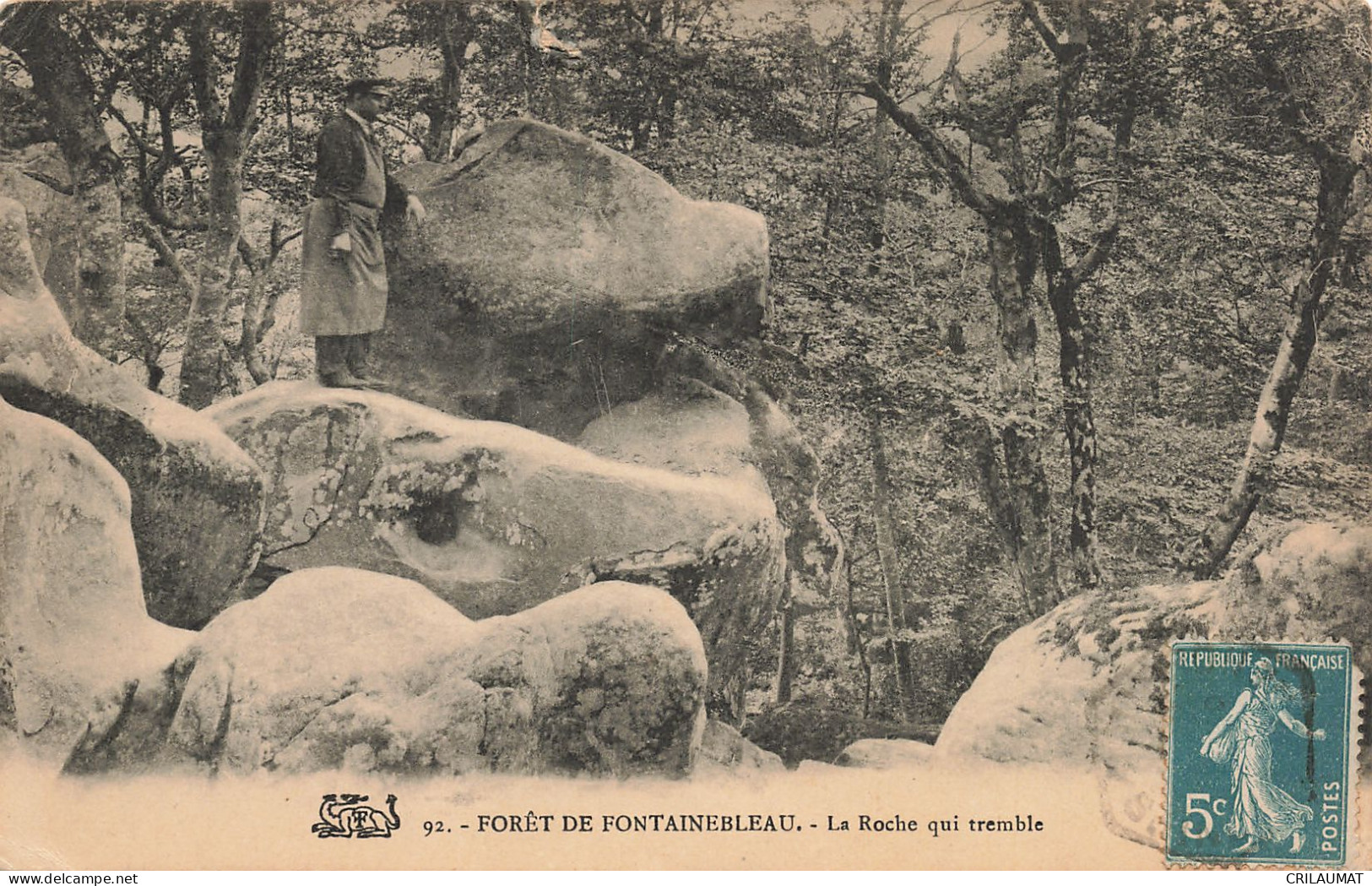 77-FONTAINEBLEAU LA FORET LA ROCHE QUI TREMBLE-N°T5274-A/0035 - Fontainebleau