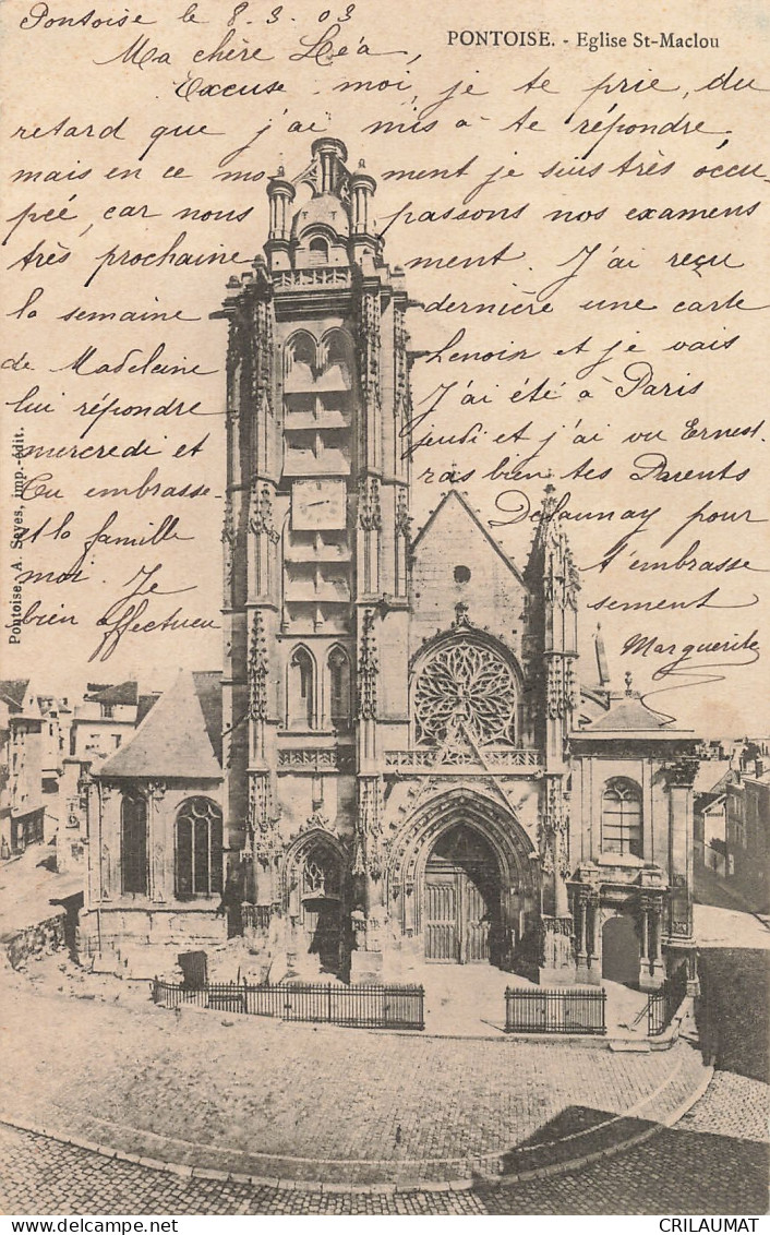 95-PONTOISE EGLISE SAINT MACLOU-N°T5273-H/0309 - Pontoise