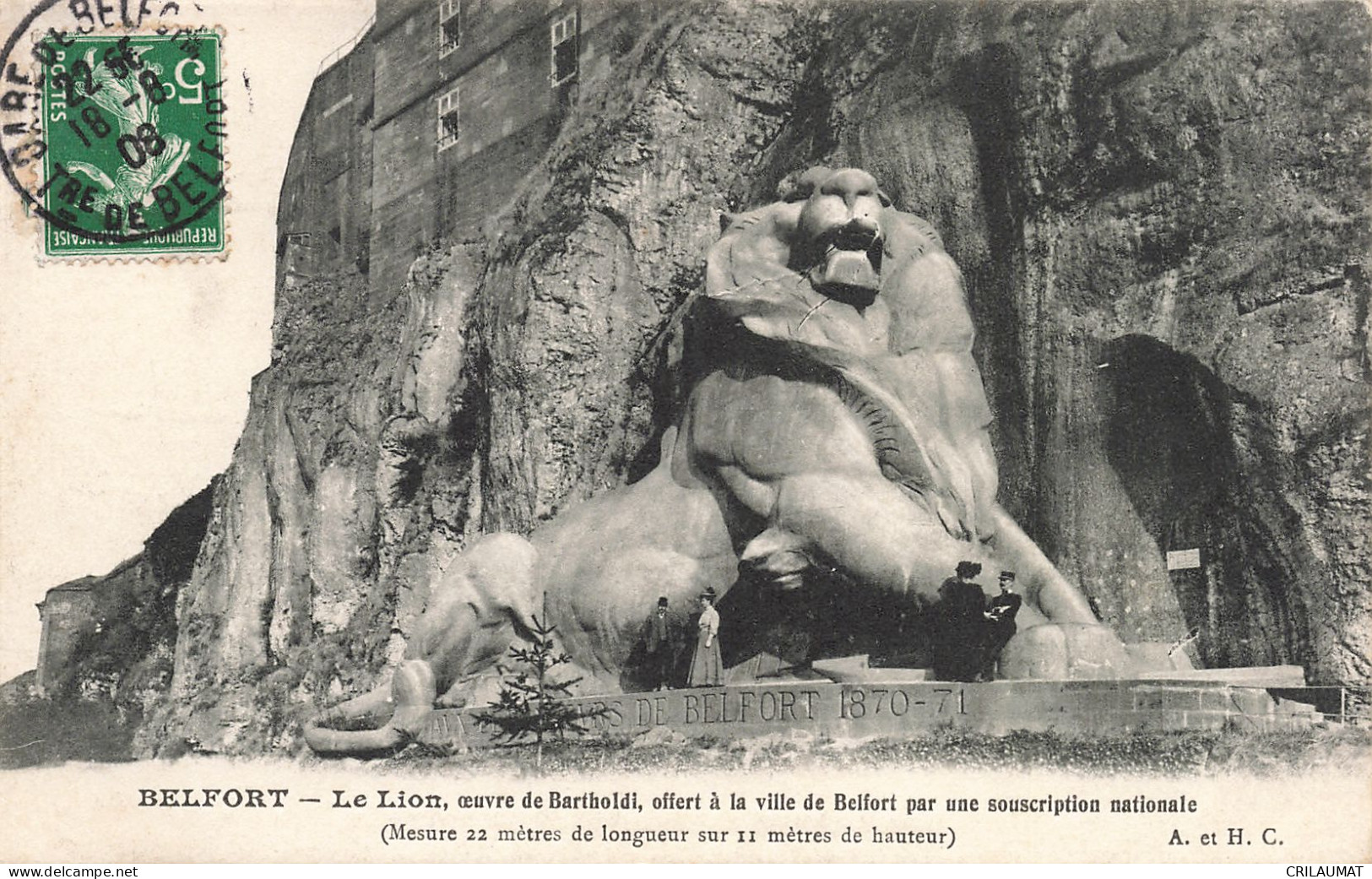 90-BELFORT LE LION-N°T5274-E/0261 - Belfort - Città