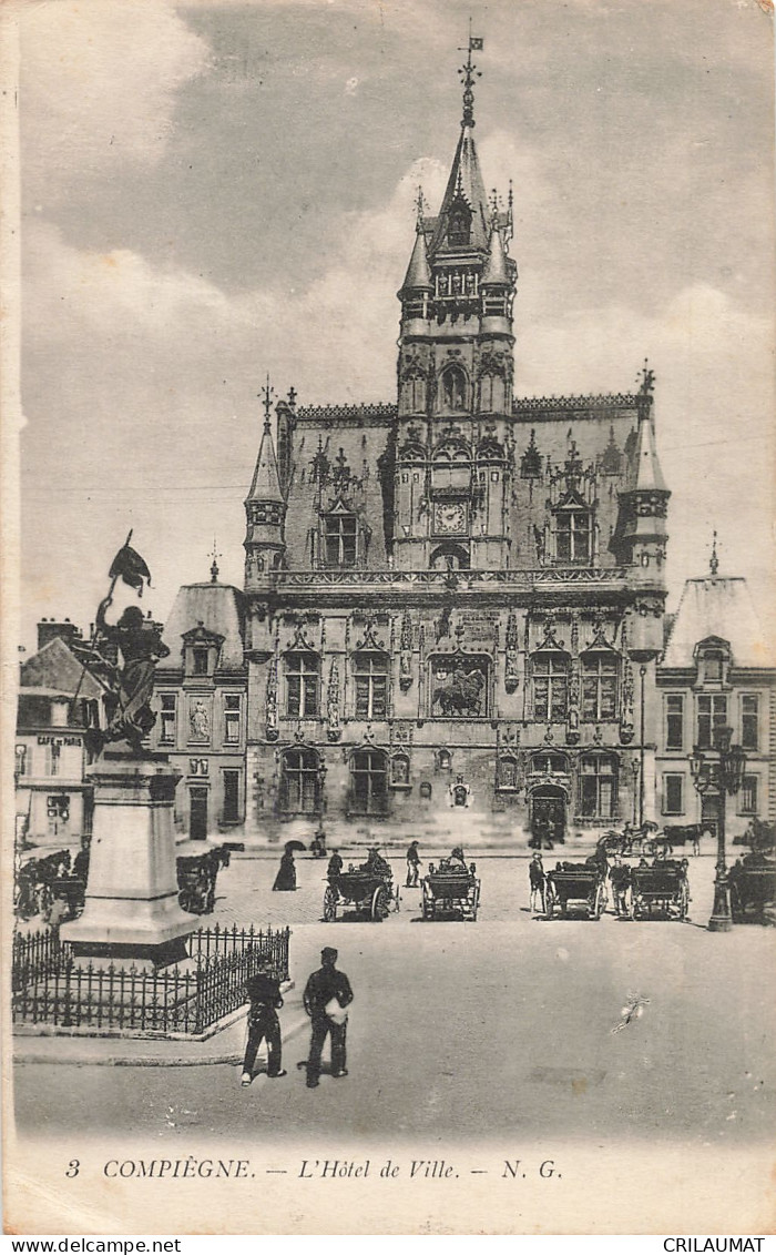 60-COMPIEGNE L HOTEL DE VILLE-N°T5274-E/0209 - Compiegne