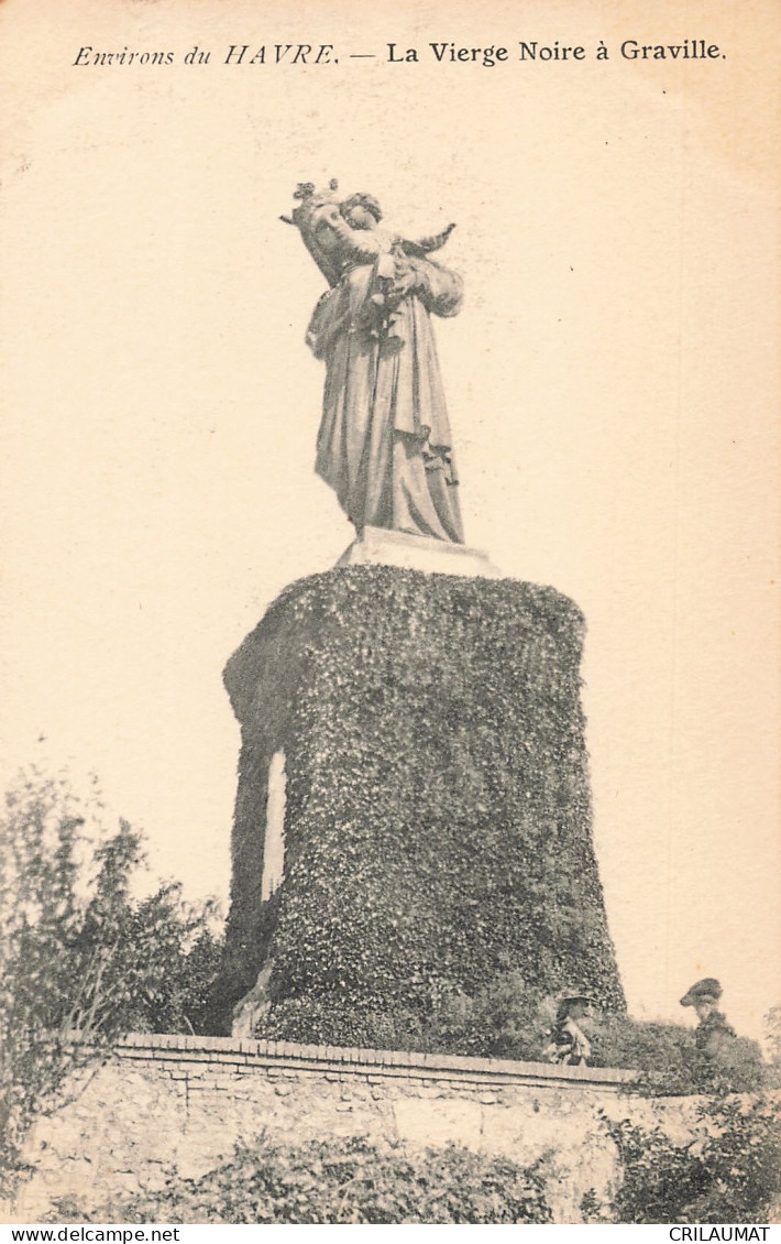 76-GRAVILLE LA VIERGE NOIRE-N°T5274-E/0157 - Sonstige & Ohne Zuordnung