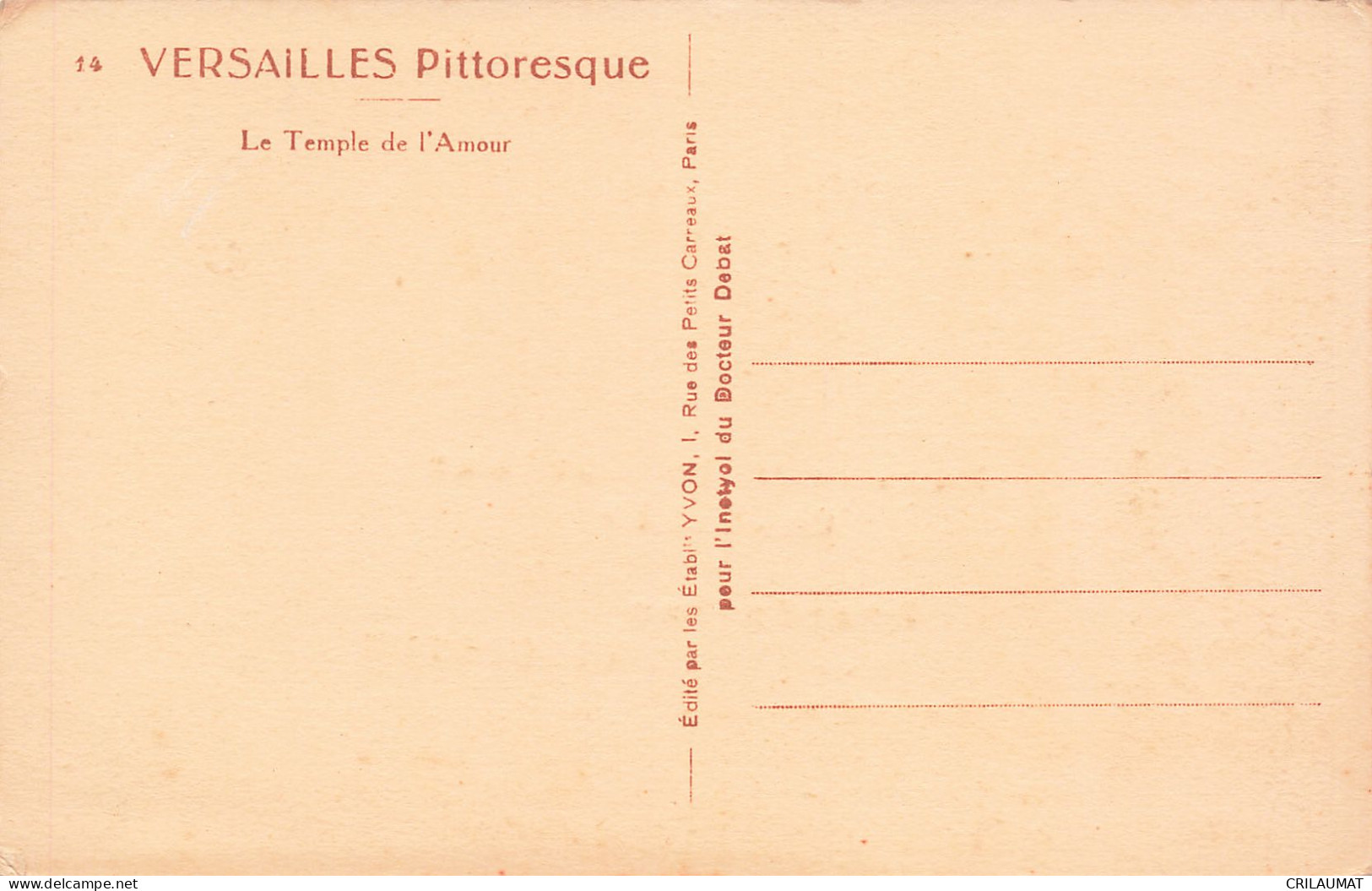 78-VERSAILLES LE TEMPLE DE L AMOUR-N°T5274-E/0057 - Versailles (Schloß)