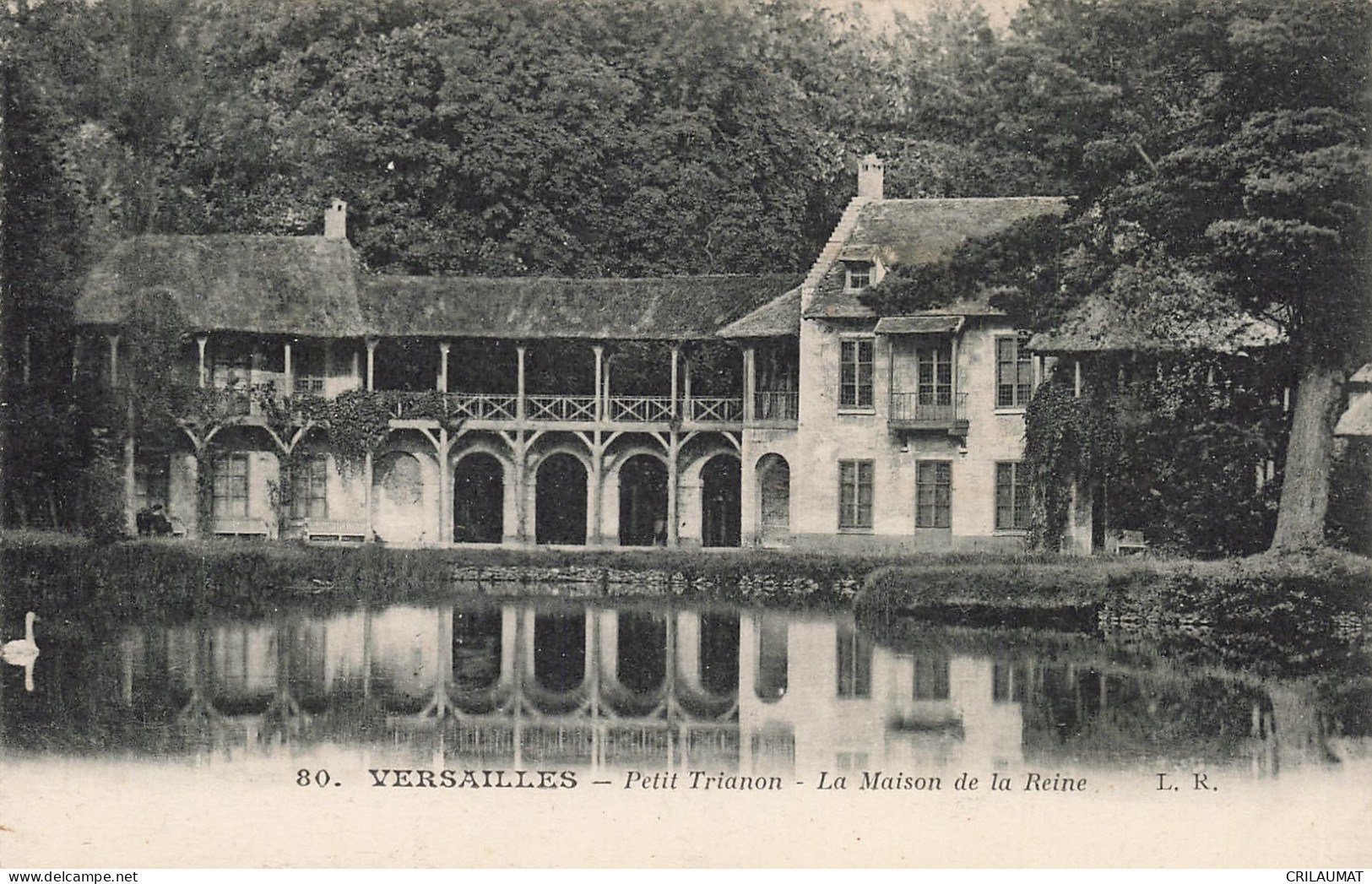 78-VERSAILLES PETIT TRIANON LA MAISON DE LA REINE-N°T5274-G/0279 - Versailles (Schloß)