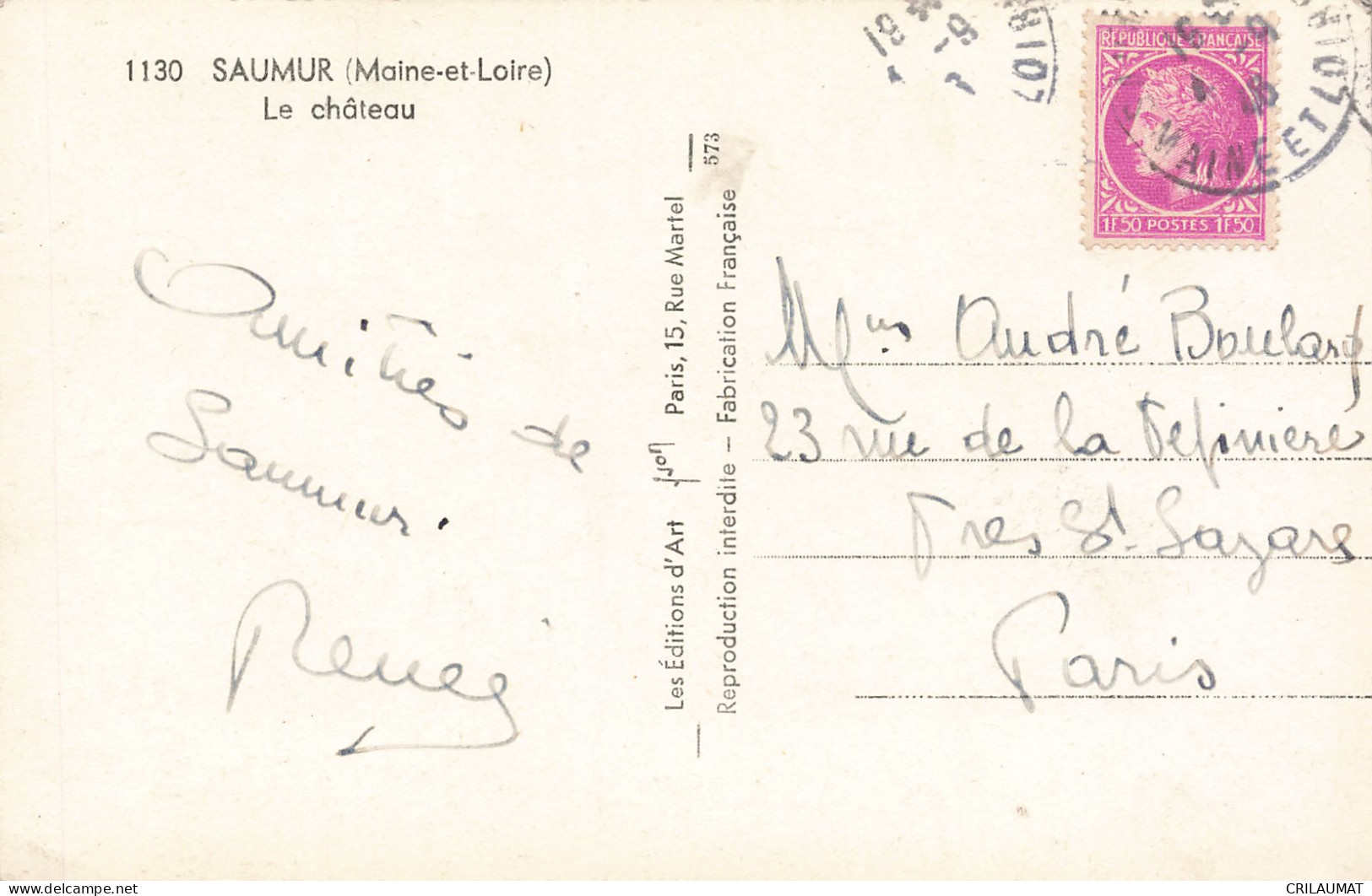 49-SAUMUR-N°T5274-G/0265 - Saumur