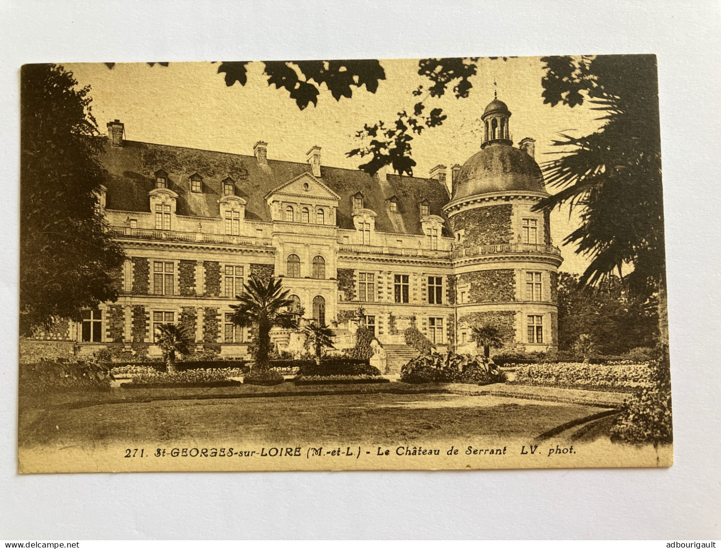 Carte Postale Ancienne Maine Et Loire 49 Saint St Georges Sur Loire Le Château De Serrant - Saint Georges Sur Loire