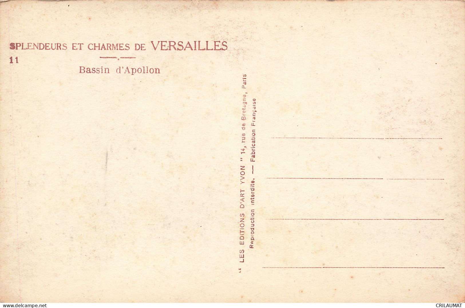 78-VERSAILLES BASSIN D APOLLON-N°T5275-B/0265 - Versailles (Castillo)