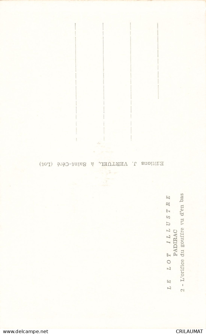 46-PADIRAC LE GOUFFRE-N°T5275-B/0053 - Padirac