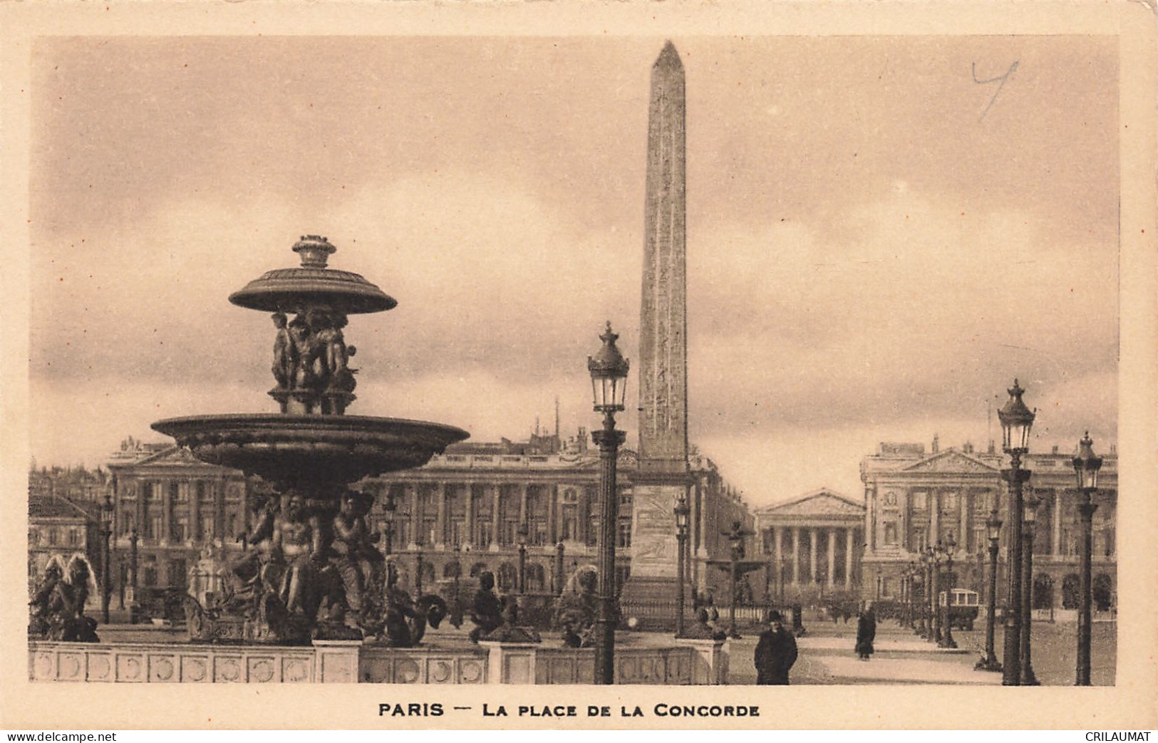 75-PARIS LA PLACE DE LA CONCORDE-N°T5275-B/0089 - Andere & Zonder Classificatie