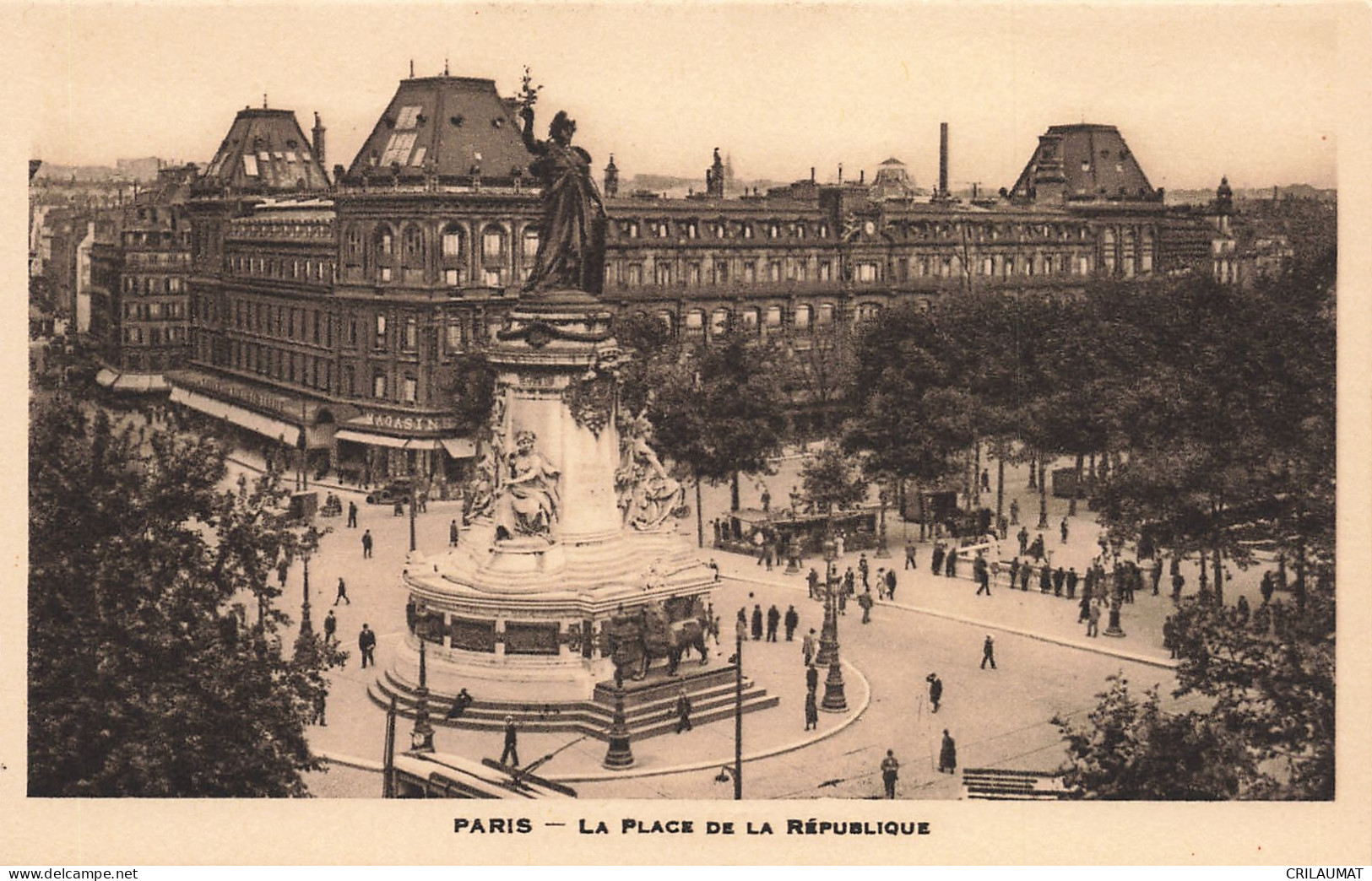 75-PARIS LA PLACE DE LA REPUBLIQUE-N°T5275-B/0019 - Sonstige & Ohne Zuordnung