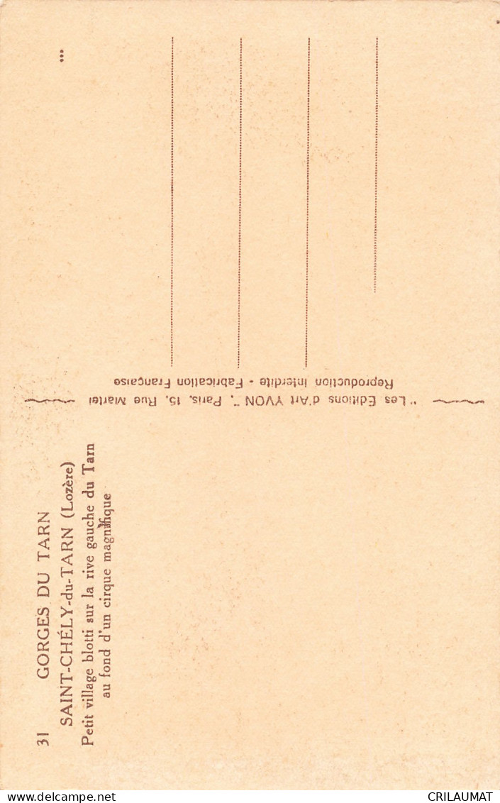 48-SAINT CHELY DU TARN-N°T5275-A/0305 - Other & Unclassified