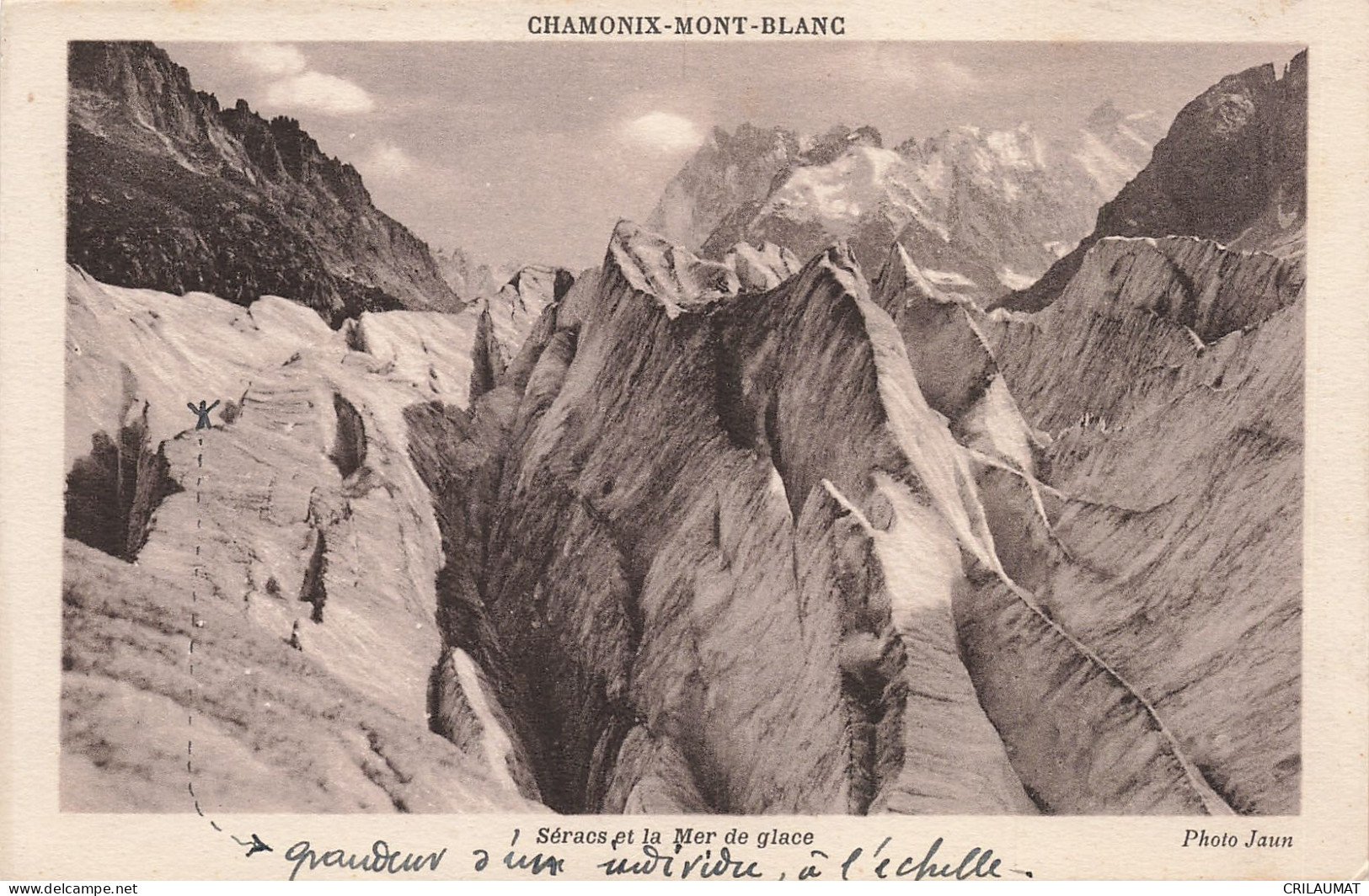 74-CHAMONIX MONT BLANC SERACS ET LA MER DE GLACE-N°T5275-A/0231 - Chamonix-Mont-Blanc