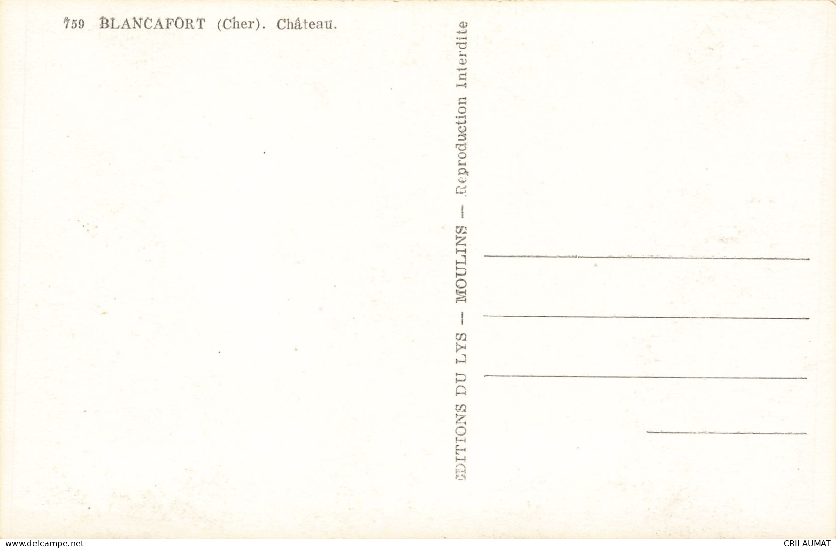 18-BLANCAFORT-N°T5275-A/0097 - Altri & Non Classificati