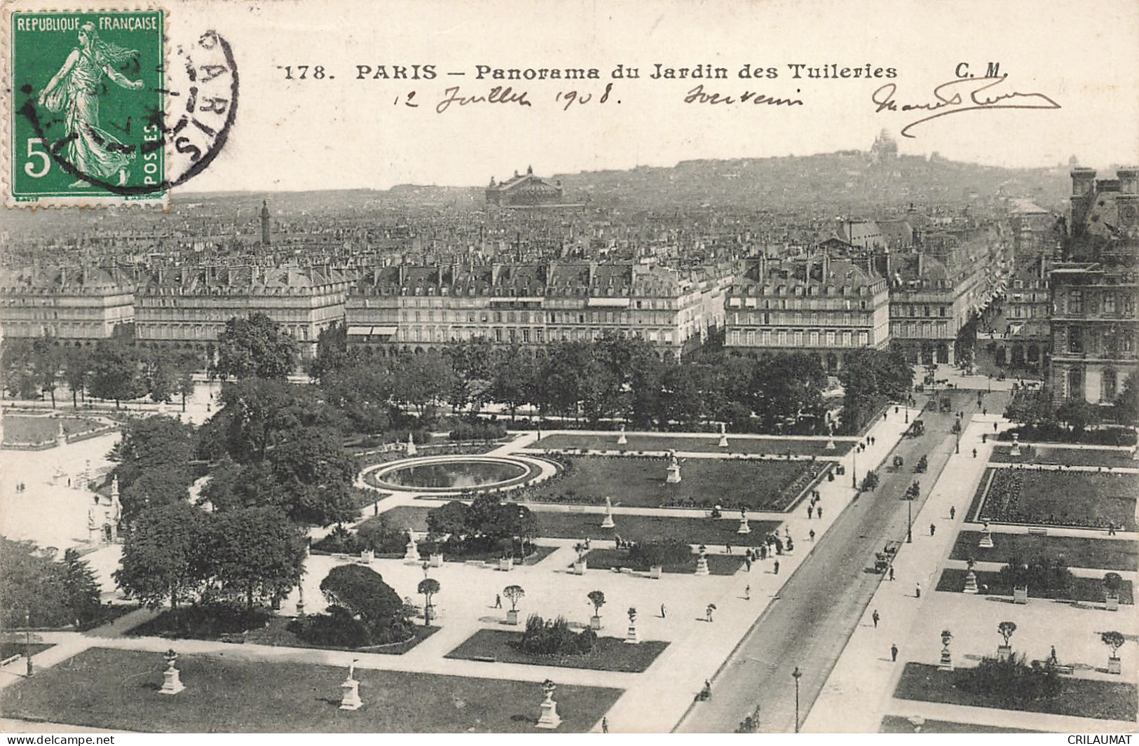 75-PARIS JARDIN DES TUILERIES-N°T5274-H/0323 - Parks, Gärten