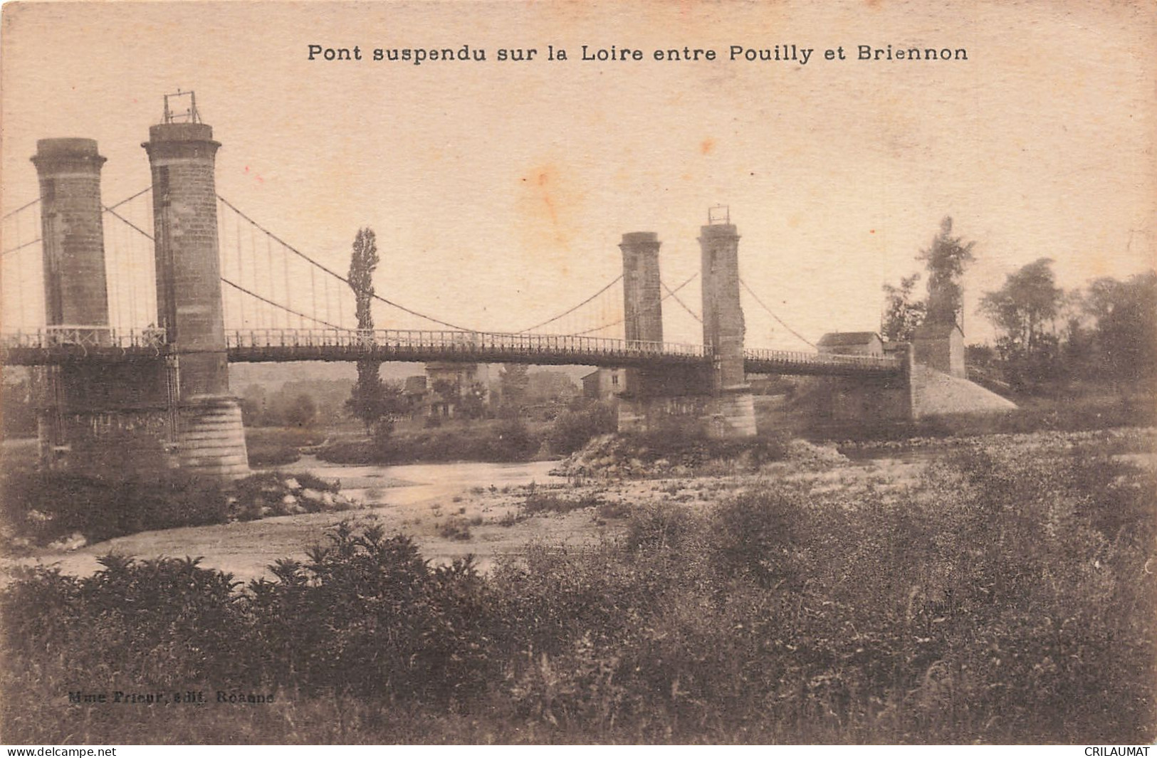 42-POUILLY ET BRIENNON LE PONT SUSPENDU-N°T5274-H/0261 - Sonstige & Ohne Zuordnung