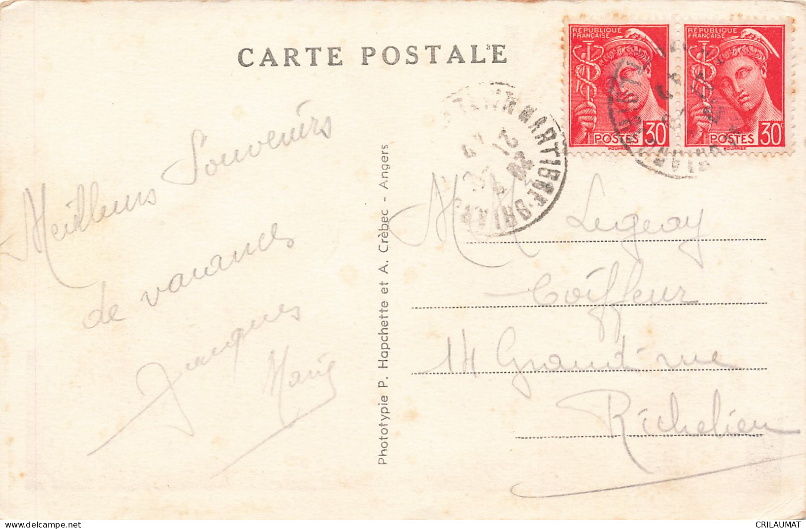 49-MARTIGNE BRIAND-N°T5274-H/0111 - Other & Unclassified