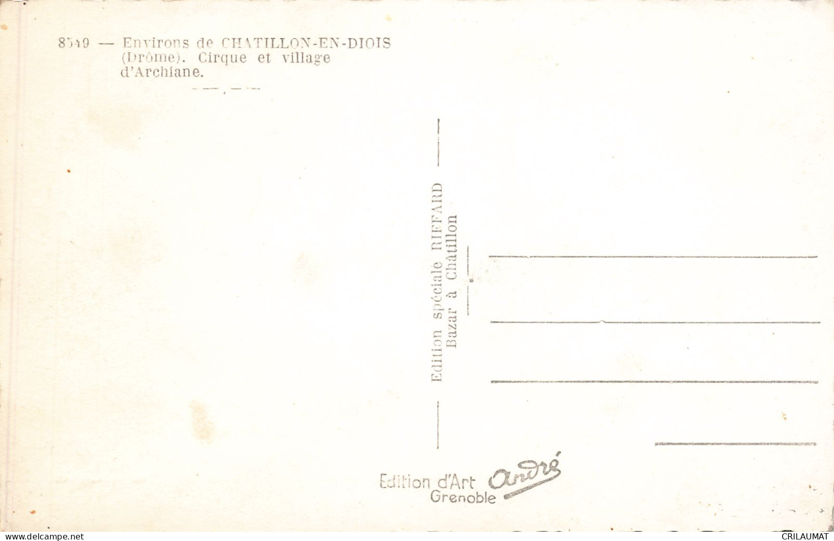 26-CIRQUE ET VILLAGE D ARCHIANE-N°T5275-D/0309 - Other & Unclassified