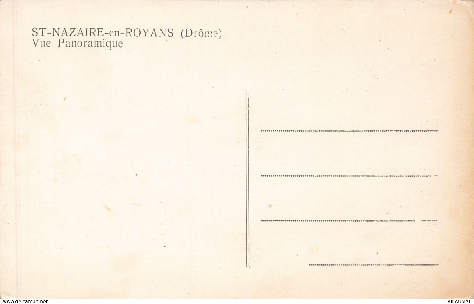 26-SAINT NAZAIRE EN ROYANS-N°T5275-D/0307 - Autres & Non Classés