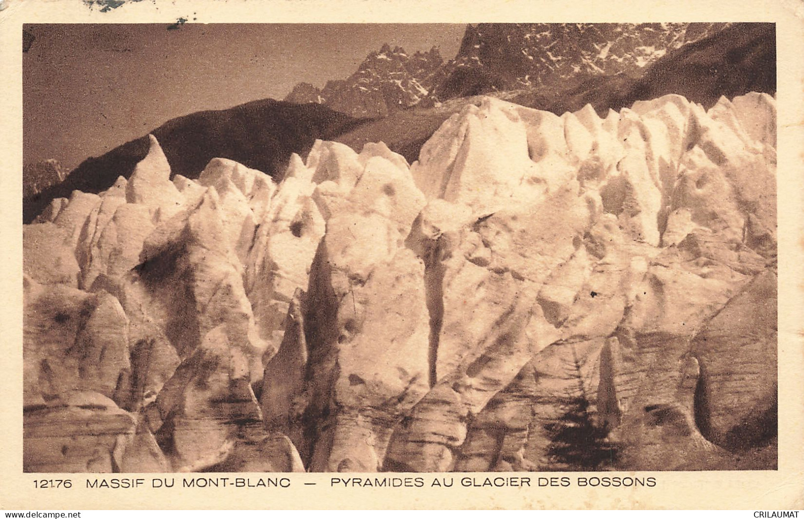 74-MASSIF DU MONT BLANC PYRAMIDES AU GLACIER DES BOSSONS-N°T5275-C/0375 - Sonstige & Ohne Zuordnung