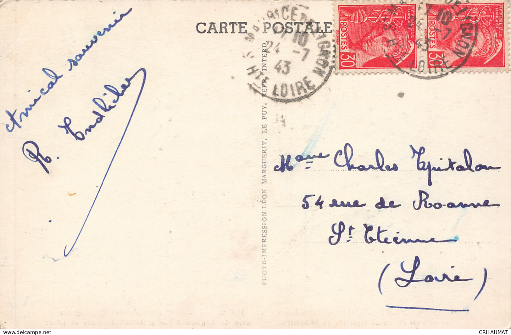 43-PONT DE LIGNON-N°T5275-C/0197 - Otros & Sin Clasificación