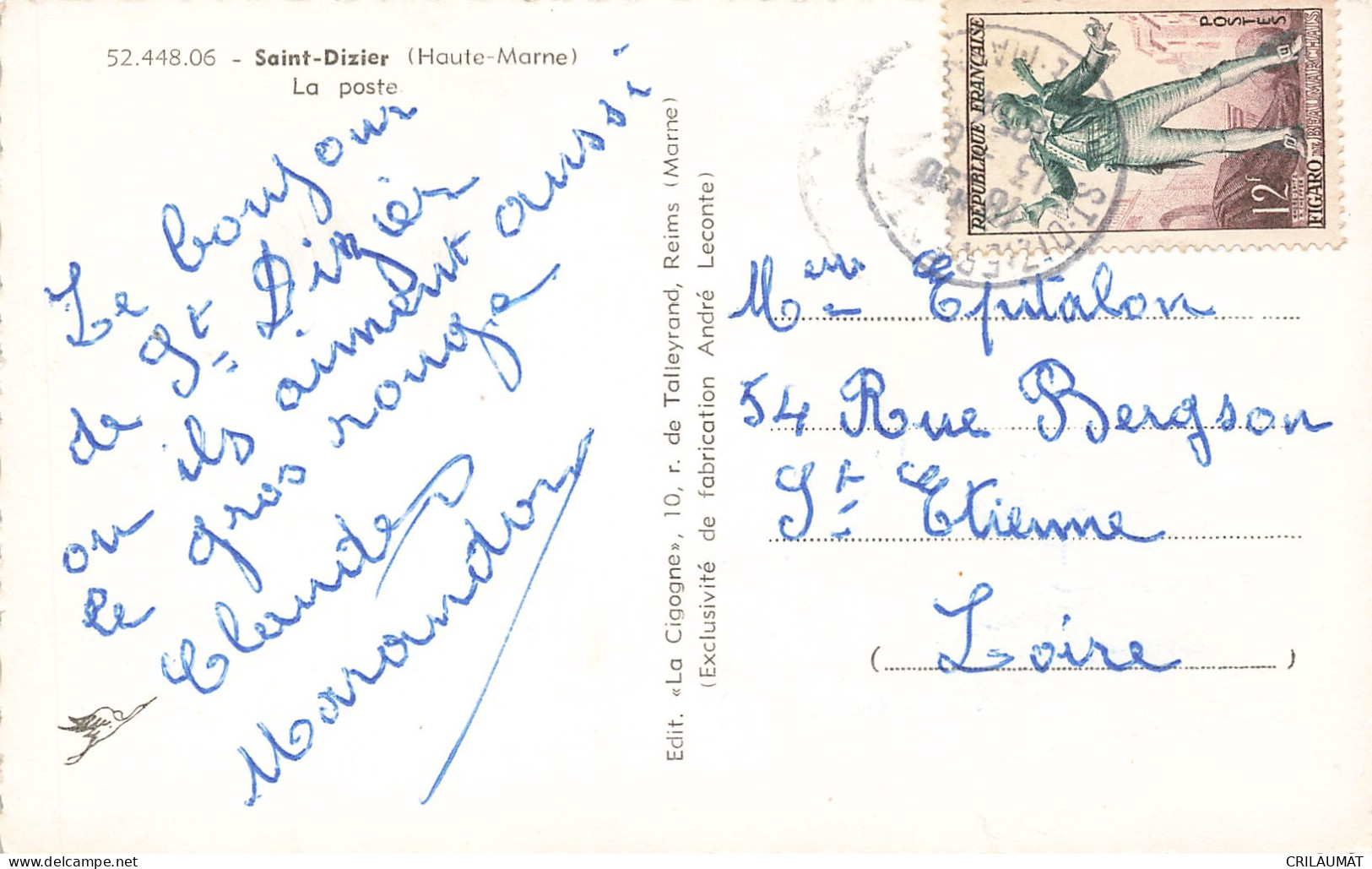 52-SAINT DIZIER-N°T5275-C/0189 - Saint Dizier