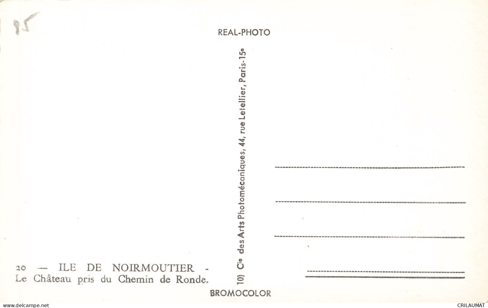 85-ILE DE NOIRMOUTIER LE CHÂTEAU-N°T5275-C/0081 - Ile De Noirmoutier