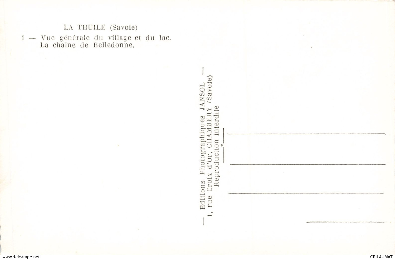 73-LA THUILE-N°T5275-C/0025 - Other & Unclassified