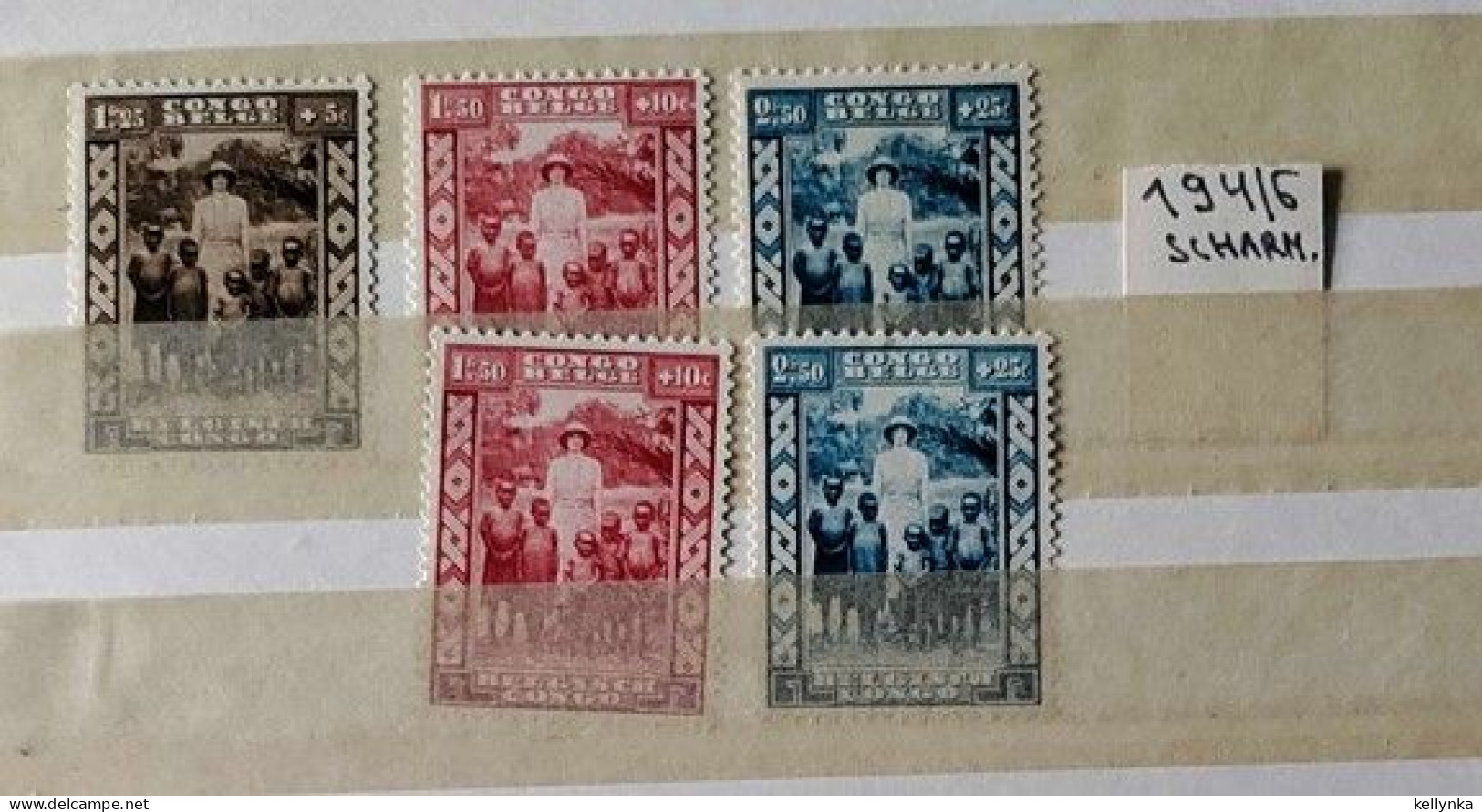 Congo Belge - 194/196 + 195/196 - Reine Astrid - 1936 - MH - Ongebruikt