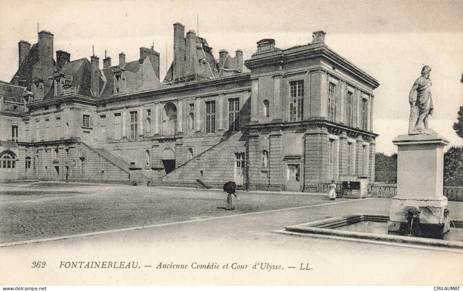 77-FONTAINEBLEAU ANCIENNE COMEDIE ET COUR D ULYSSE-N°T5275-F/0289 - Fontainebleau