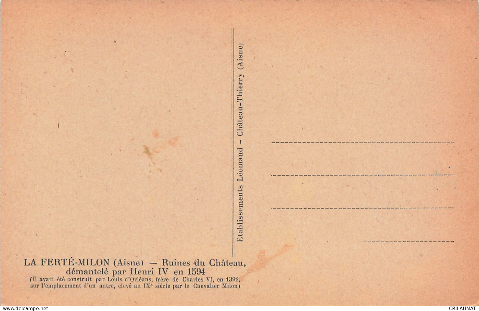 02-LA FERTE MILON-N°T5276-B/0063 - Other & Unclassified