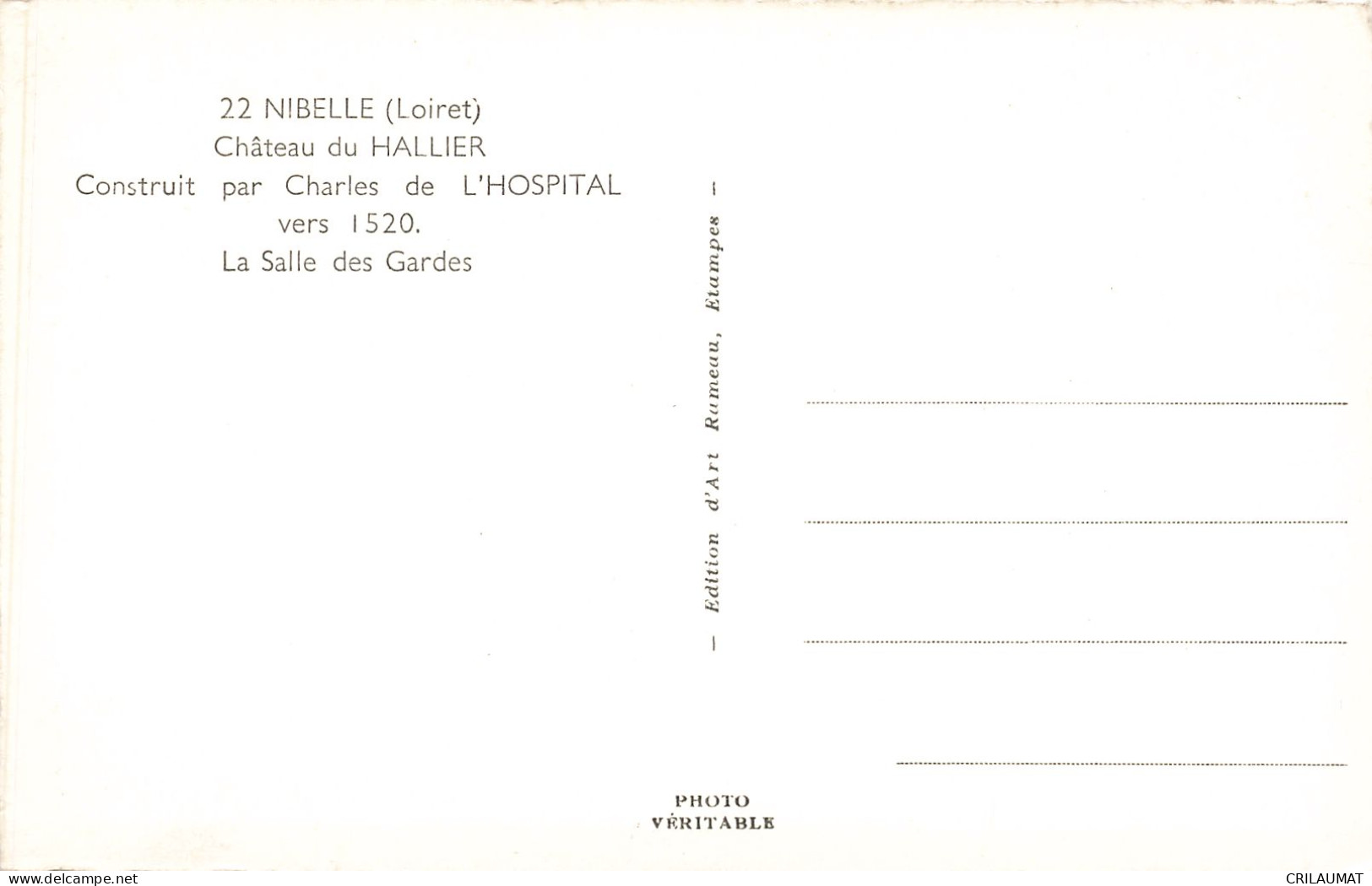 45-NIBELLE-N°T5275-H/0369 - Autres & Non Classés