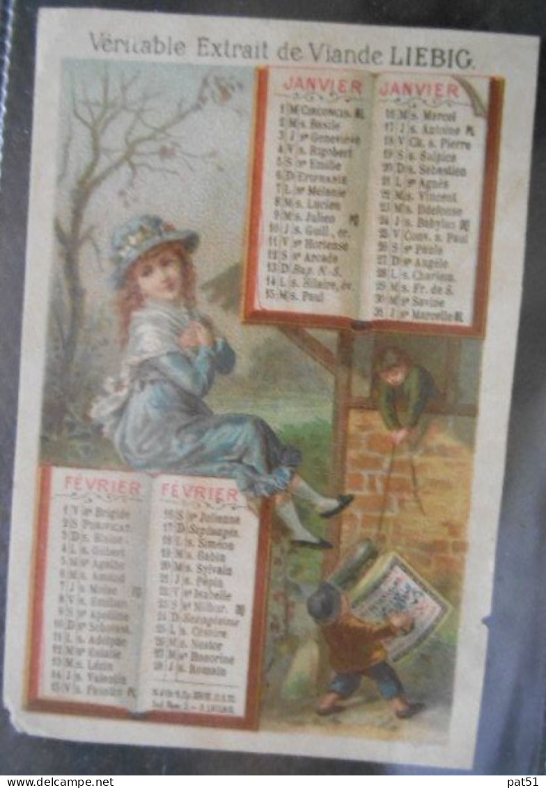 LIEBIG : Calendrier  1889 - Liebig