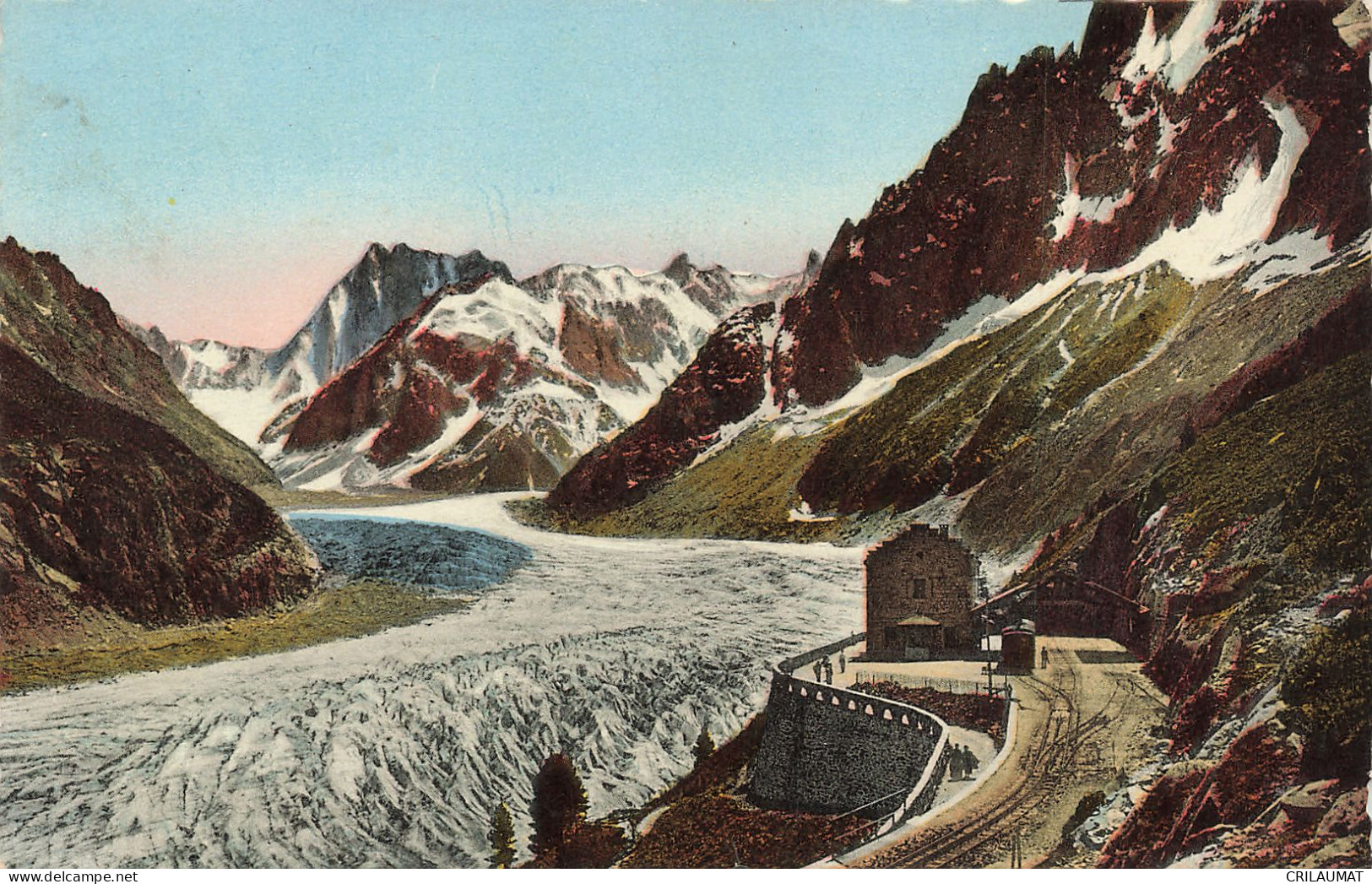 74-CHAMONIX MONT BLANC LA MER DE GLACE ET GARE DE MONTENVERS-N°T5275-H/0277 - Chamonix-Mont-Blanc