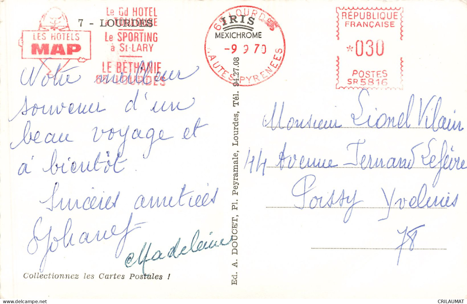 65-LOURDES-N°T5275-H/0209 - Lourdes