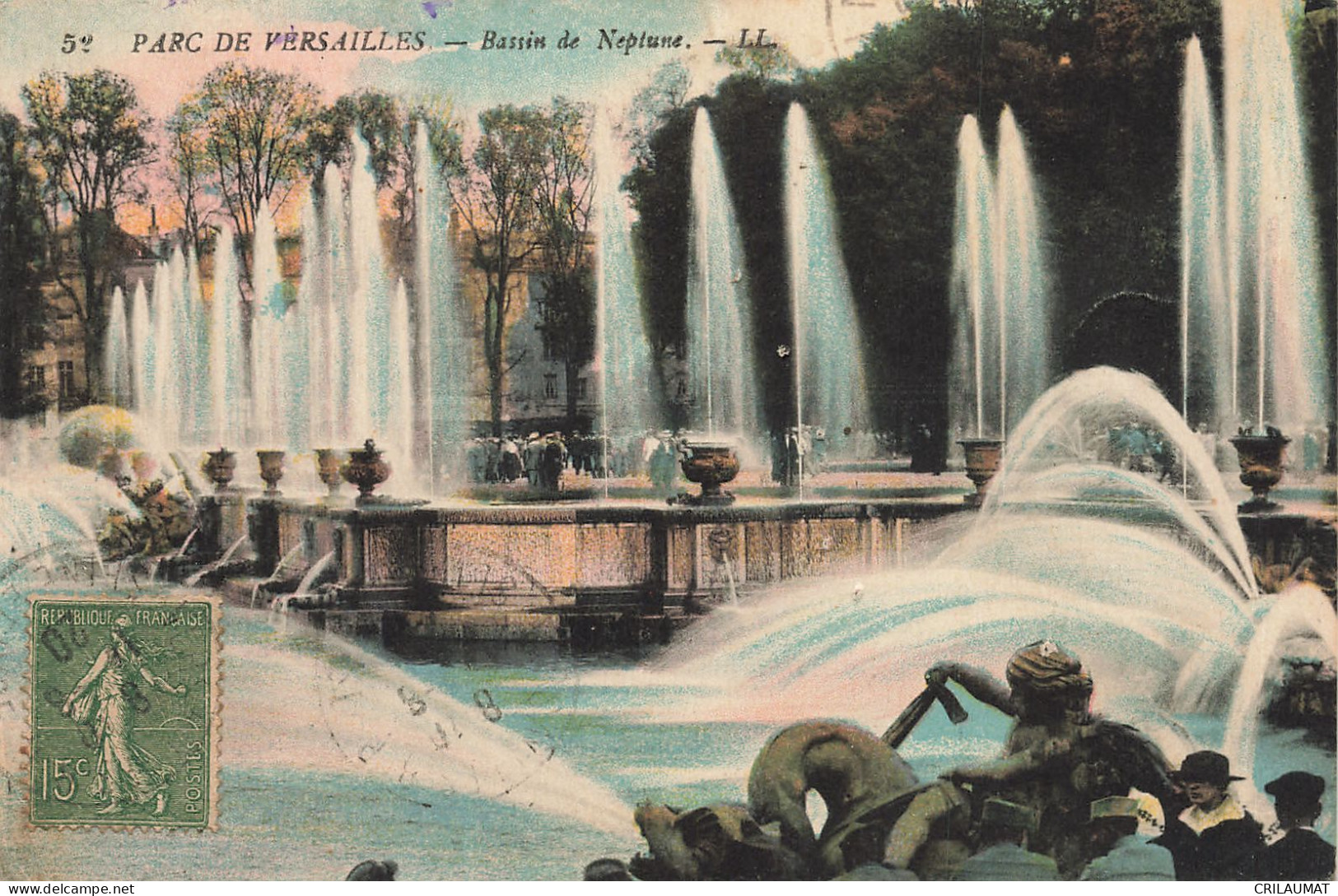 78-VERSAILLES LE PARC BASSIN DE NEPTUNE-N°T5275-H/0171 - Versailles (Castillo)