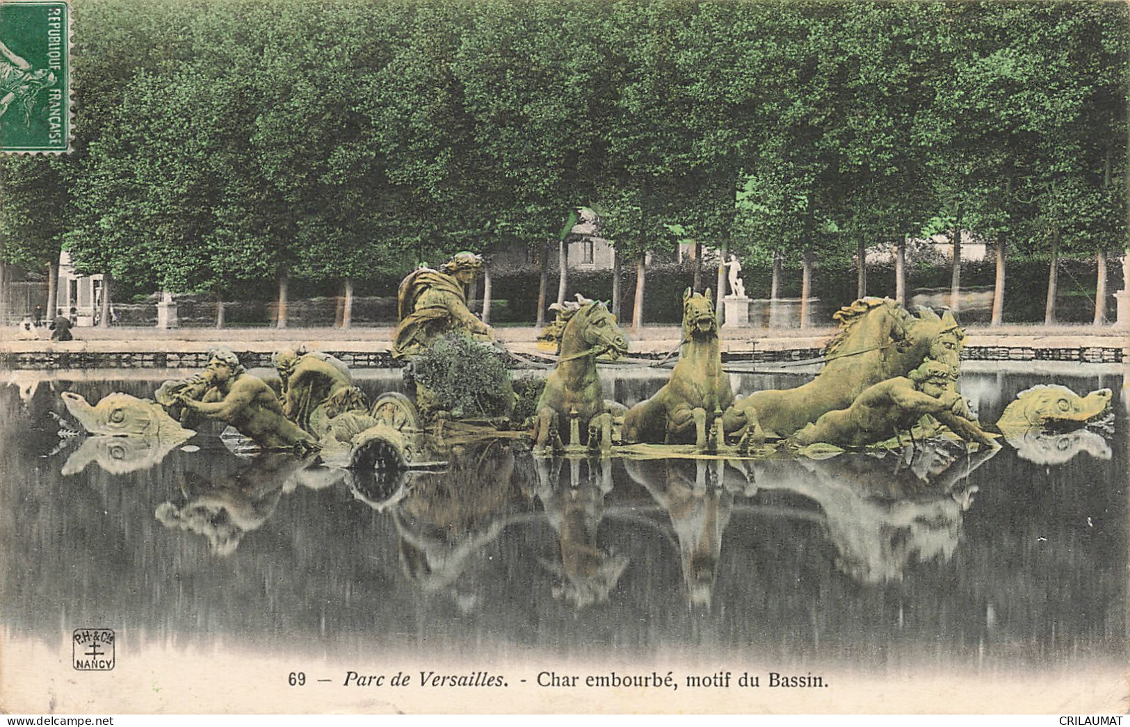 78-VERSAILLES LE PARC CHAR EMBOURDE-N°T5275-H/0159 - Versailles (Castello)