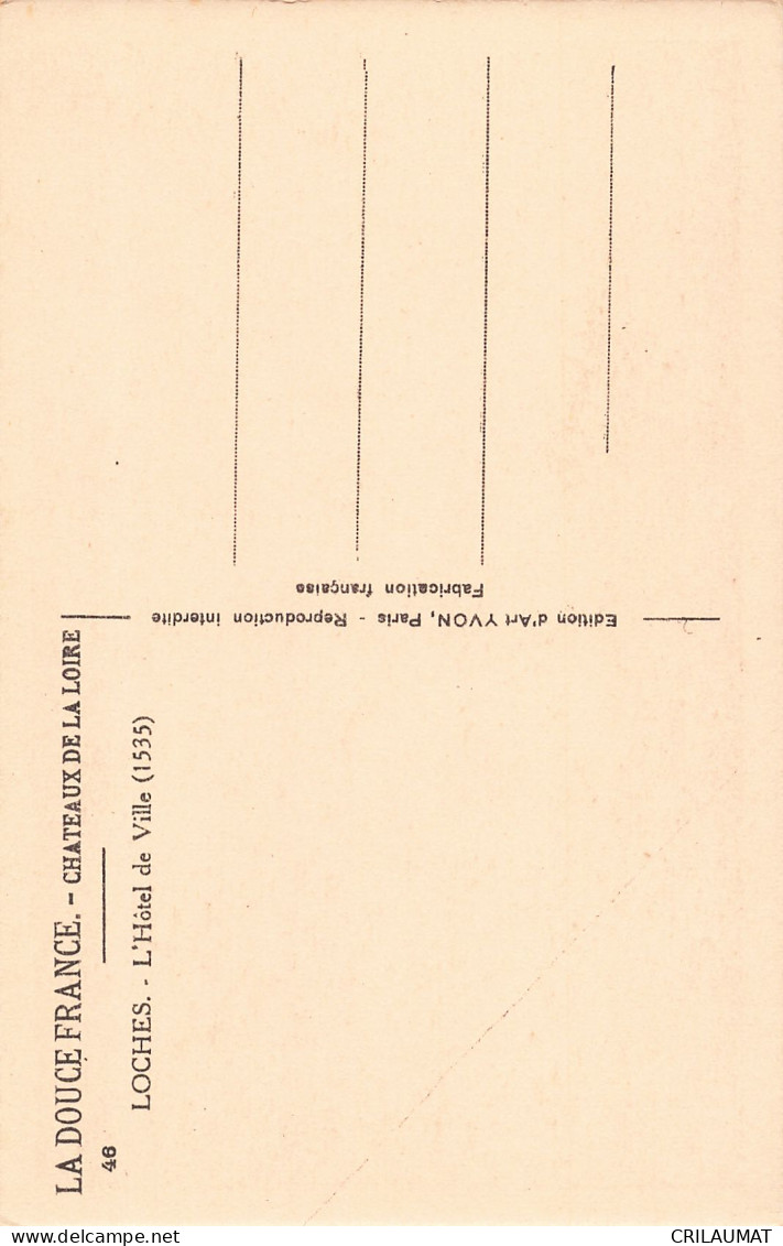 37-LOCHES LE CHÂTEAU-N°T5275-G/0335 - Loches