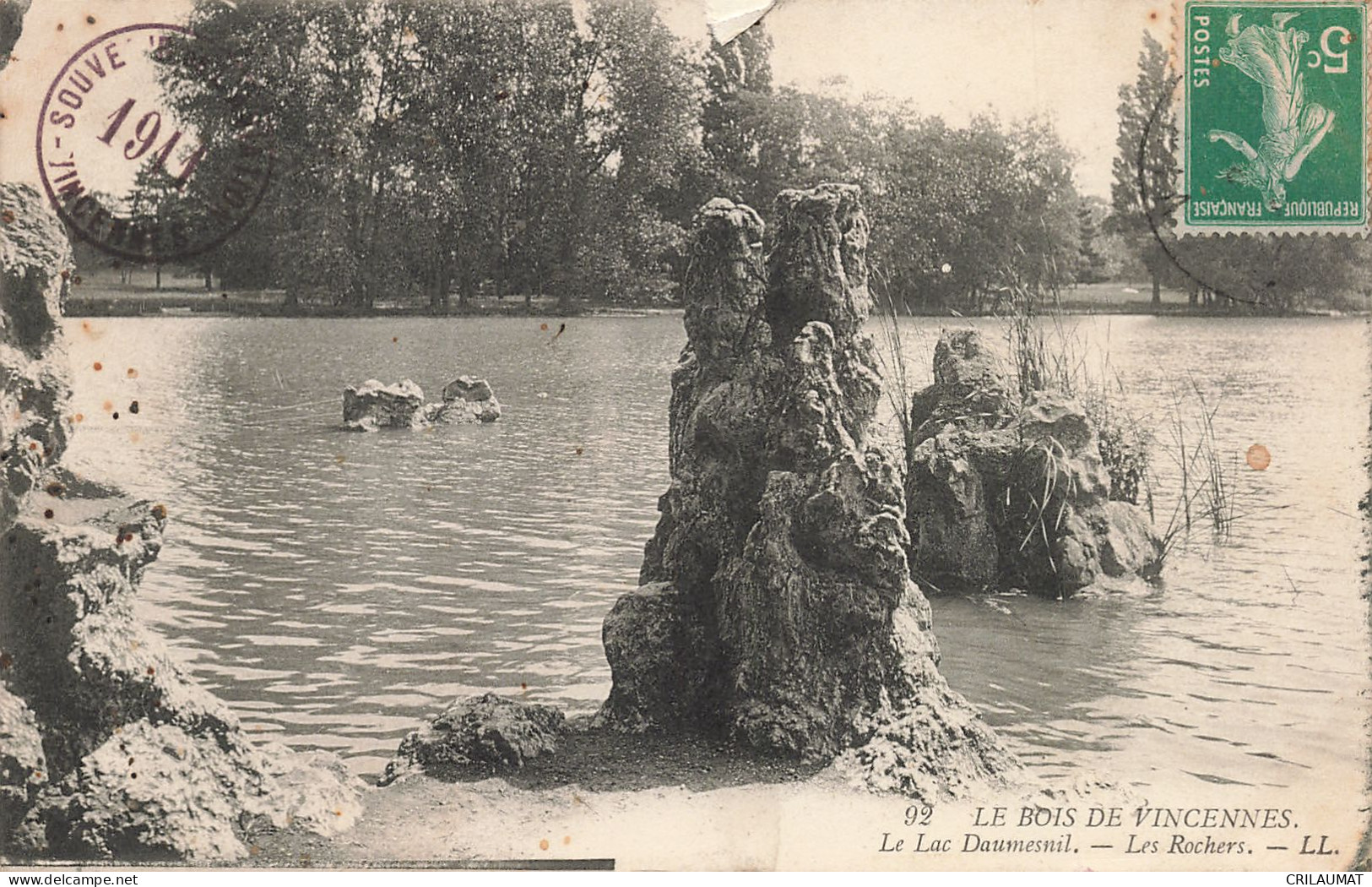 94-BOIS DE VINCENNES LAC DAUMESNIL LES ROCHERS-N°T5276-D/0243 - Otros & Sin Clasificación